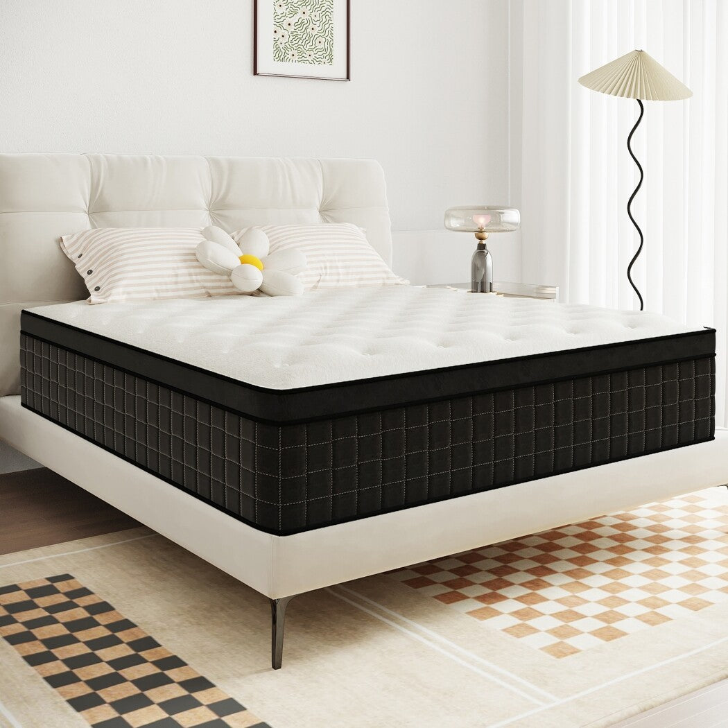 12" 14" Twin Full Queen King Size Mattress Hybrid Memory Foam Spring Bed in box