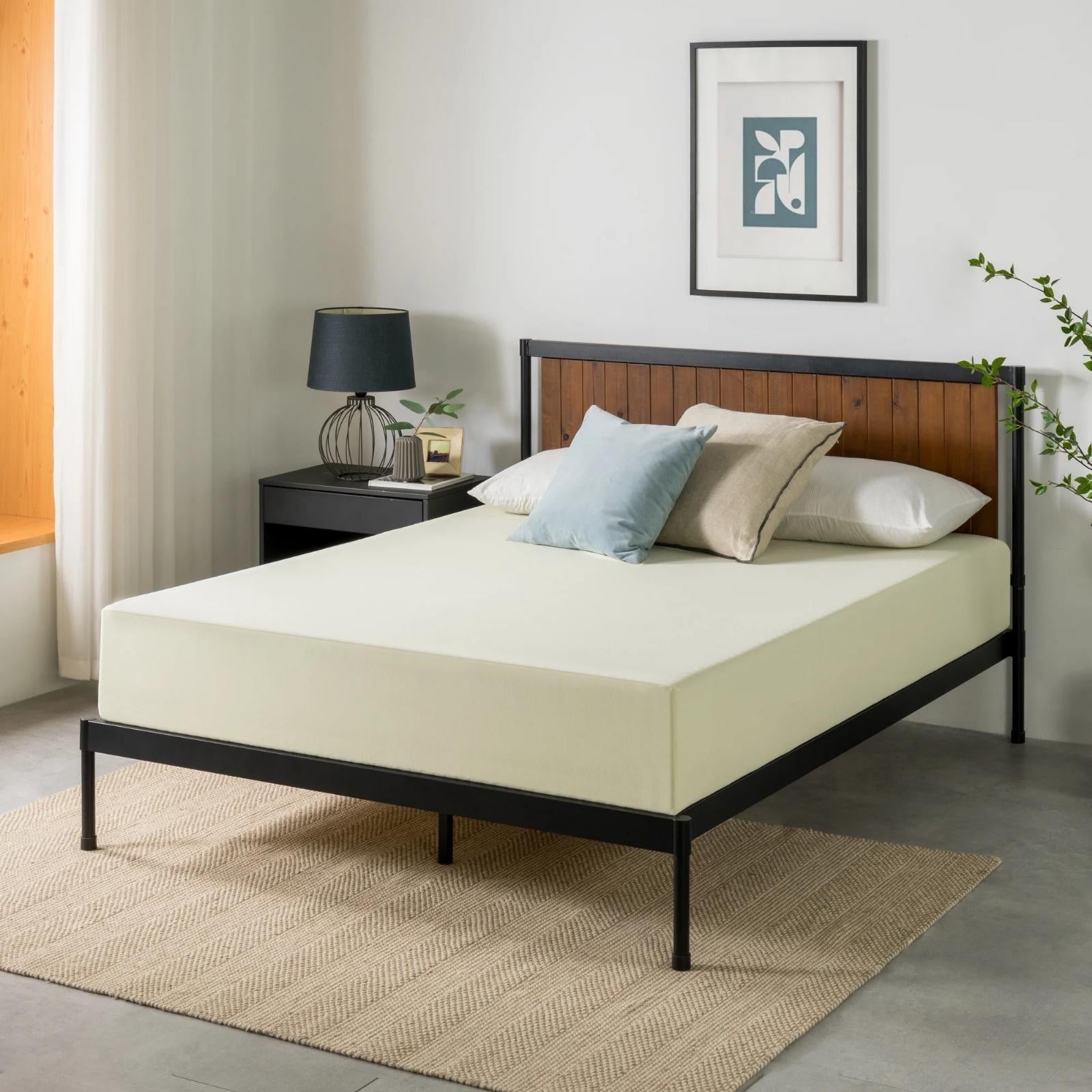 10" Zinus Cooling Airflow Gel Memory Foam Mattress In A Box Bedding King Size