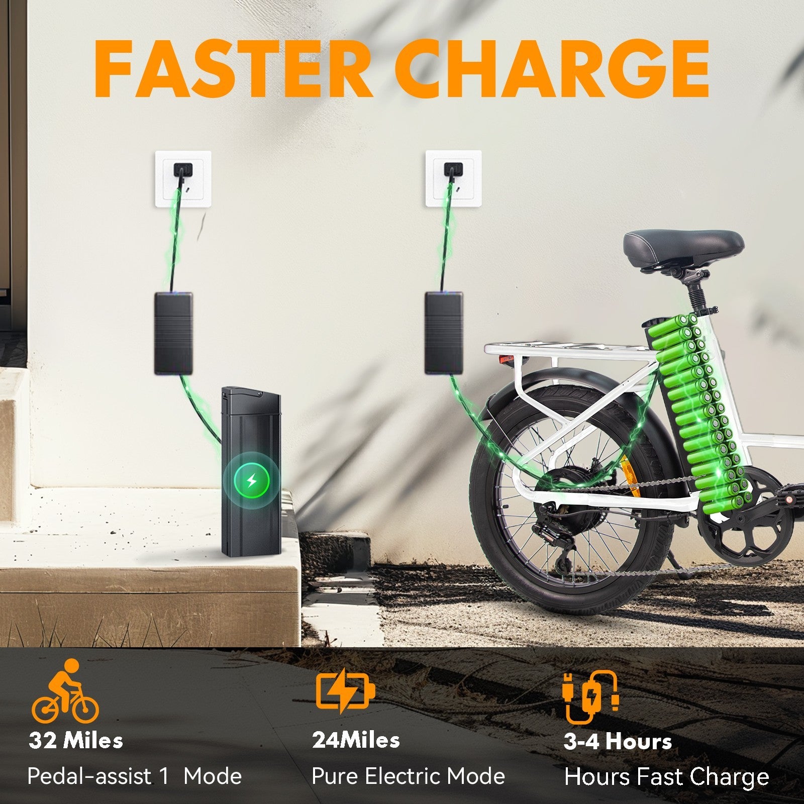 1000W 48V Electric Bike For Adult 10AH 26MPH 32Miles City Commuting E-bike