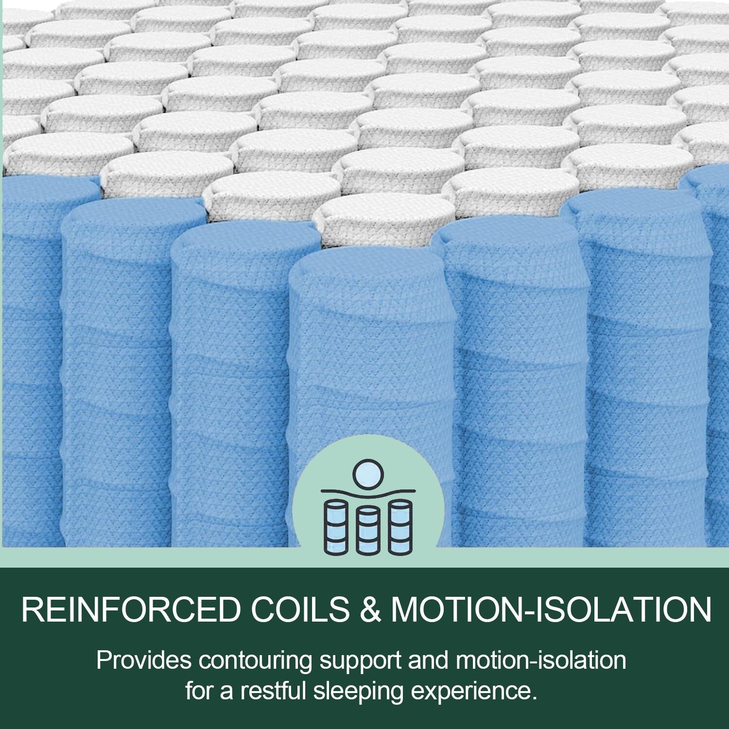 10" Twin Full Queen King Size Mattress in a Box Hybrid Spring Gel Memory Foam