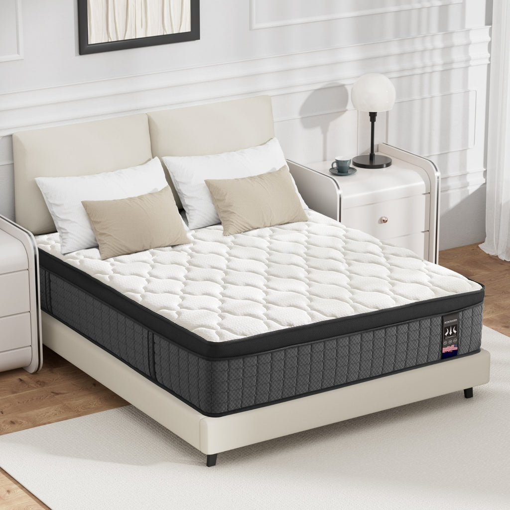 10" 12" 14" Gel Memory Foam Spring Hybrid Twin Full Queen King Mattress in A Box