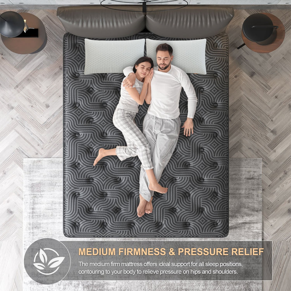 12 Inch Gel Memory Foam Hybrid Queen Twin Full King size Mattress In a Box