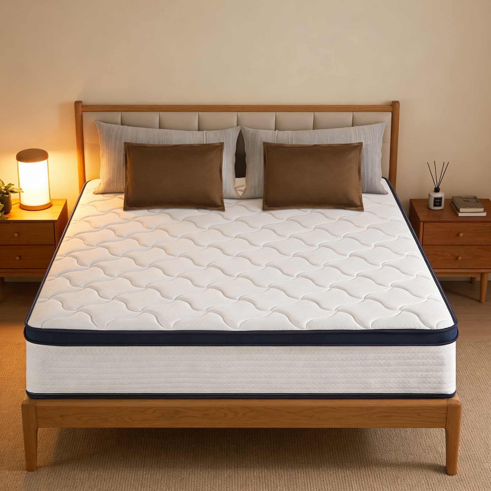 10" 12" Gel Memory Foam & Innerspring Hybrid Mattress, Twin Full Queen King Size