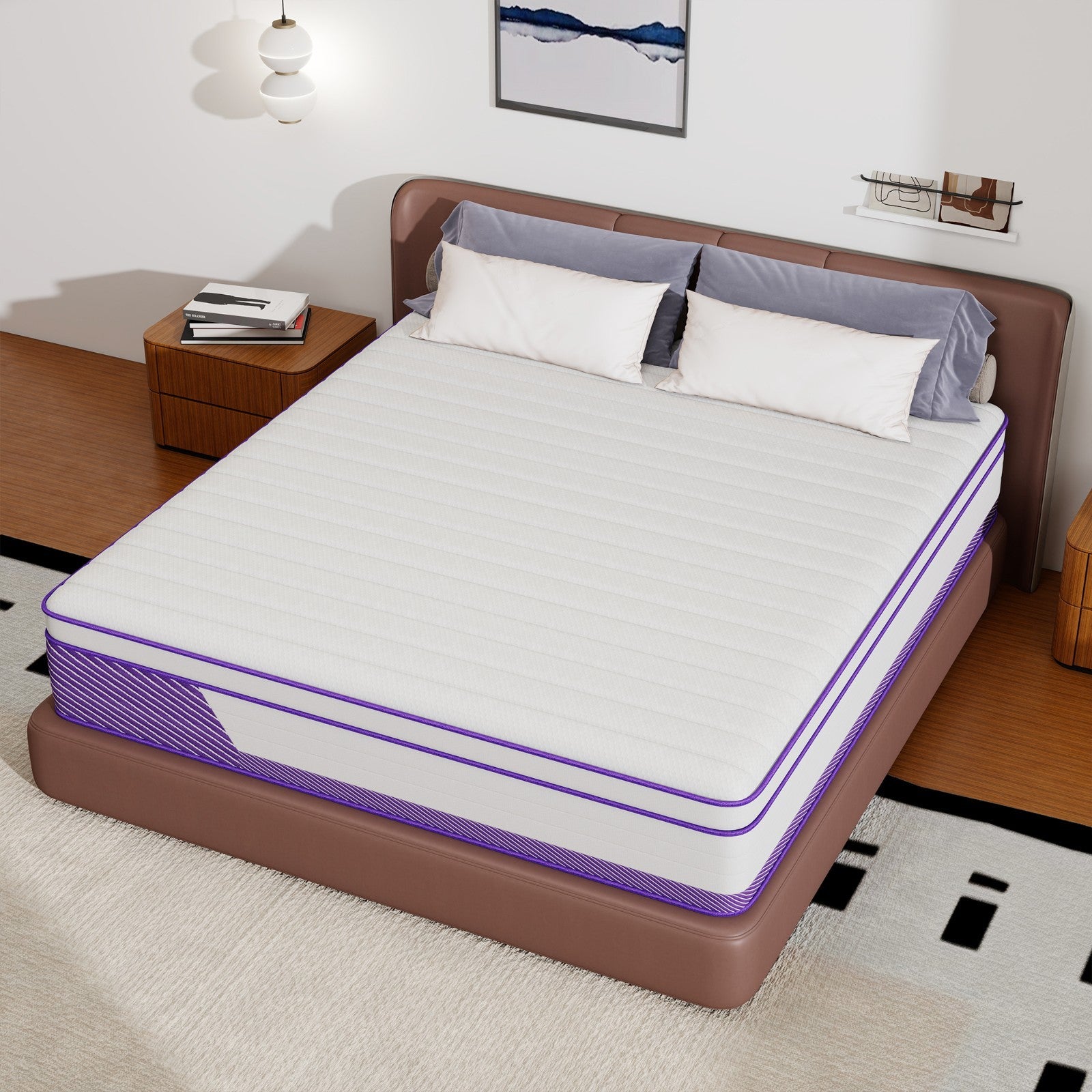 12" 14" Mattress Twin Full Queen King Size Hybrid Pocket Spring Memory Foam Bed