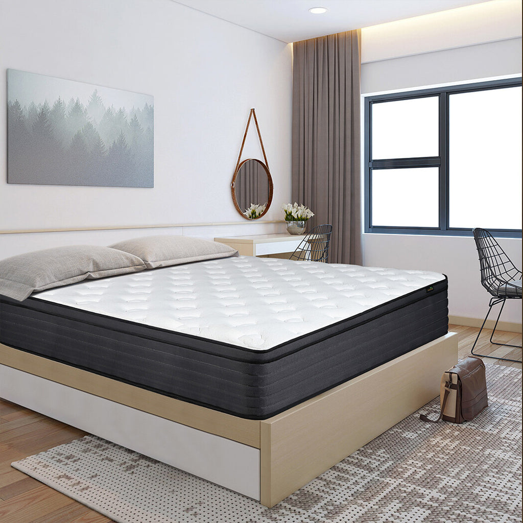 10" 12" 14" Twin Full Queen King Mattress Hybrid Spring Memory Foam Bed in a Box