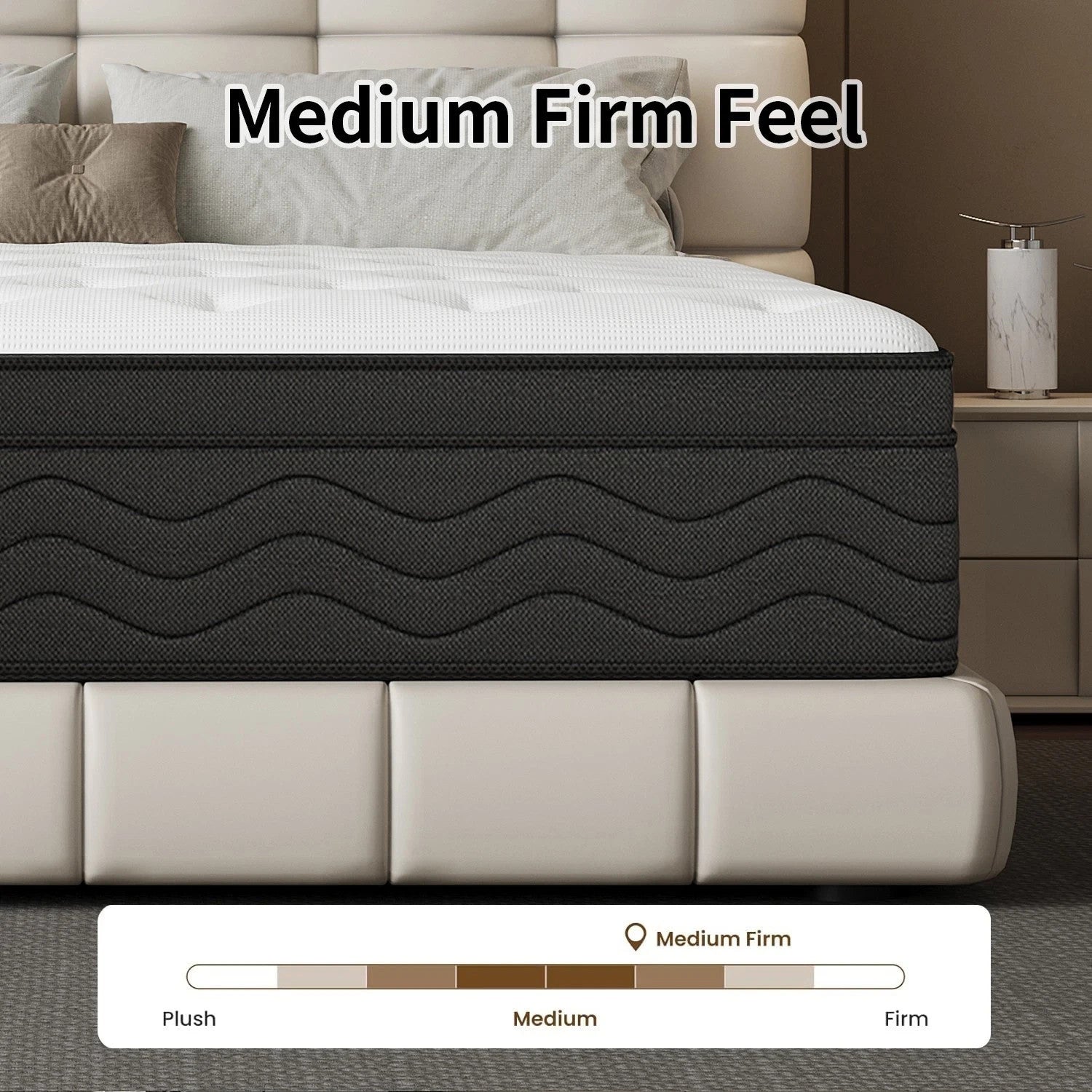 12 Twin Full Queen King Size Gel Memory Foam Hybrid Mattress, Mattress In A Box