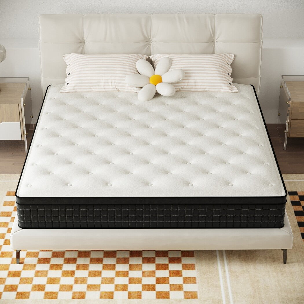 12" 14" Twin Full Queen King Size Mattress Hybrid Memory Foam Spring Bed in box