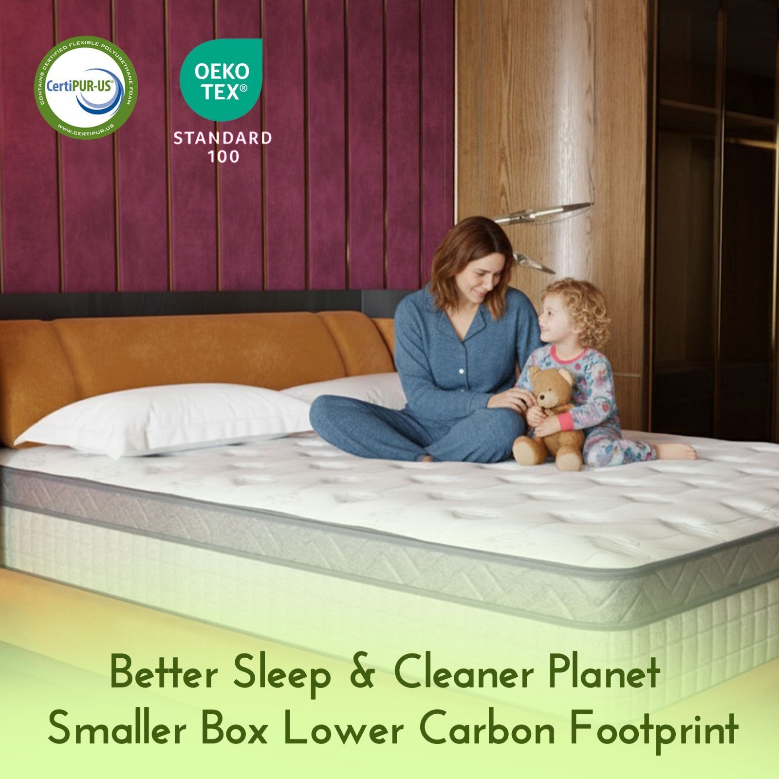 10” & 12” Hybrid Mattress | Firm or Medium Firm | Memory Foam + Coil Support