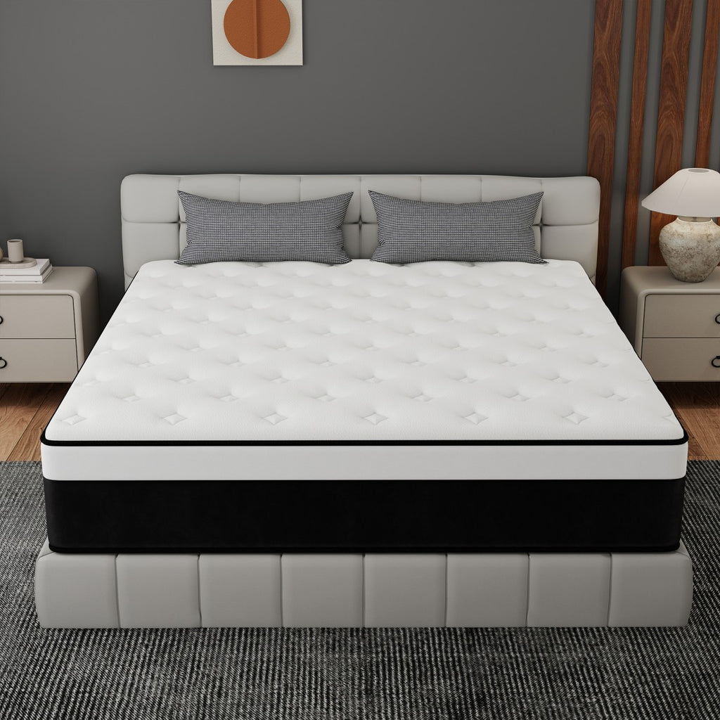 10"/12"/14" Twin Full Queen King Mattress In a Box Gel Memory Foam Hybrid Spring