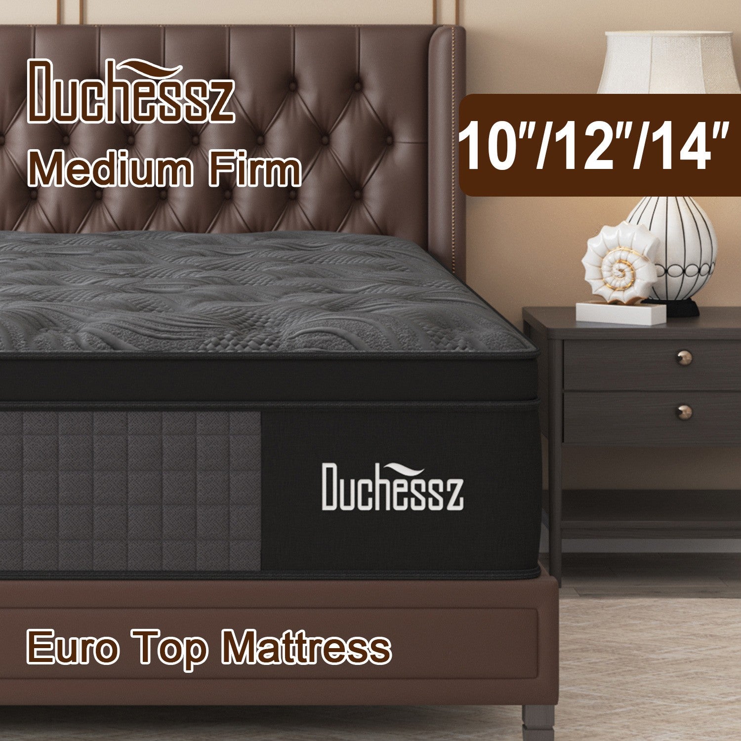 10"12"14" Twin Full Queen King Size Mattress in a Box Hybrid Spring Memory Foam