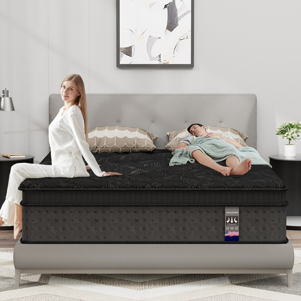 10" 12" 14" Gel Memory Foam Spring Hybrid Twin Full Queen King Mattress in A Box