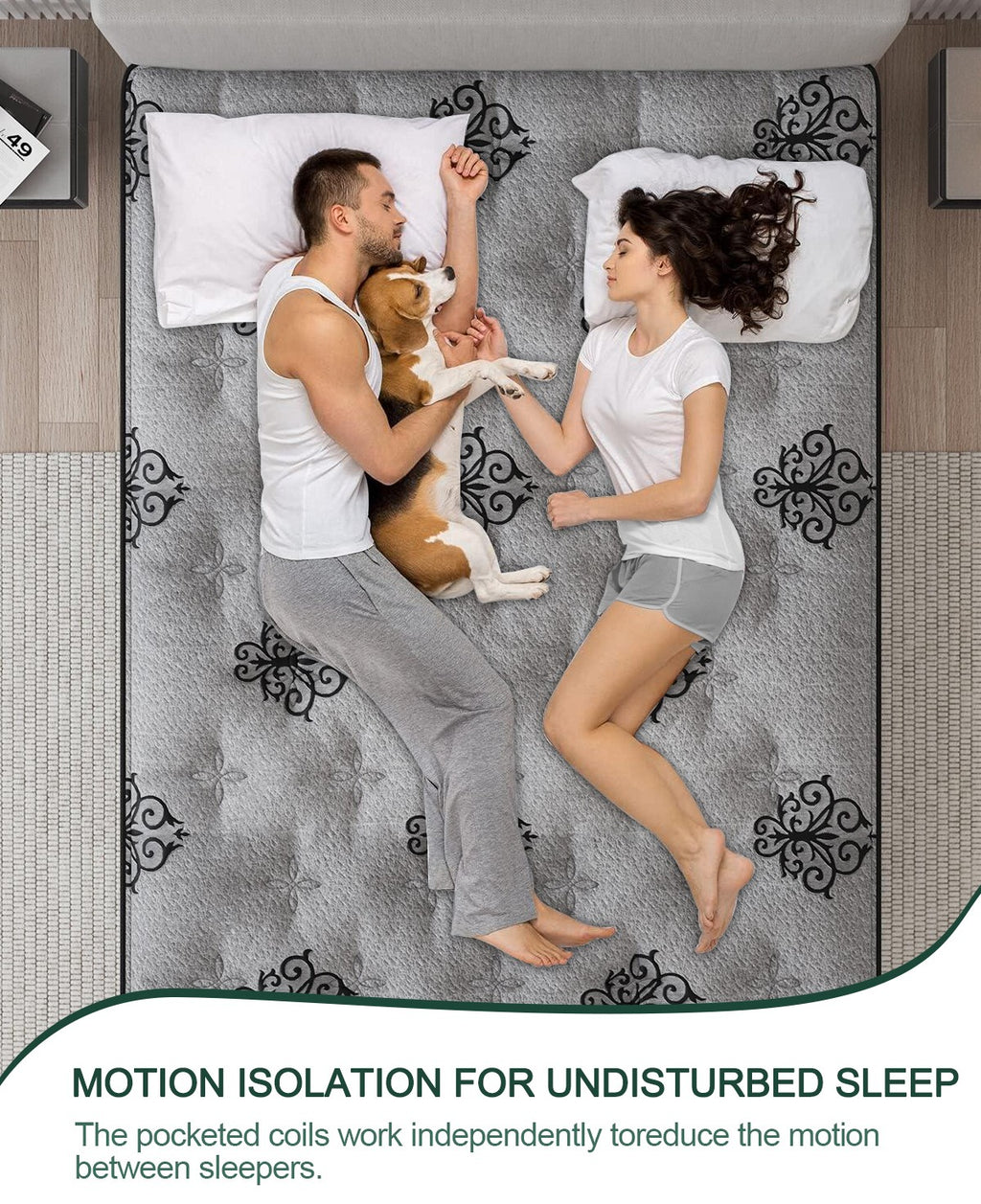 12 Inch Gel Memory Foam Hybrid Spring Mattress Twin Full Queen King in A Box