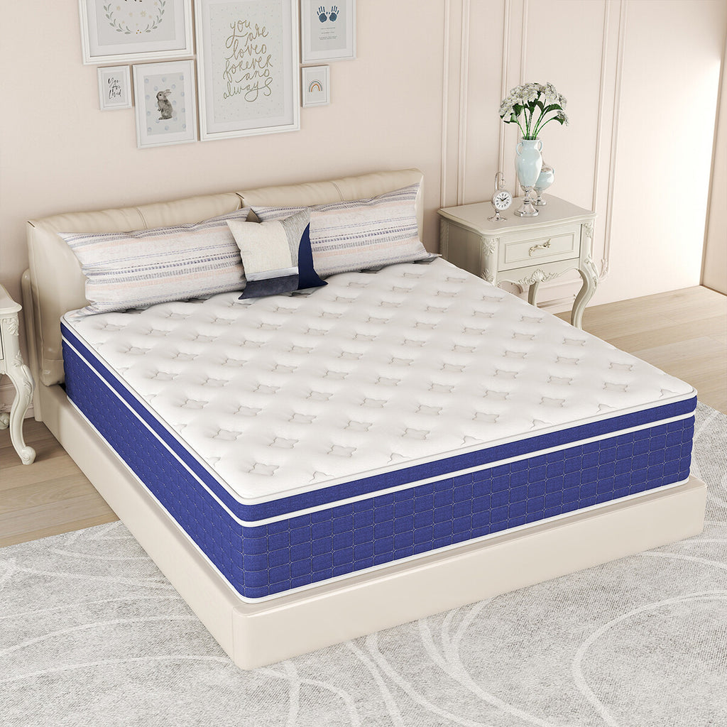 12 /14 Inch Gel Memory Foam Hybrid Mattress Innerspring In A Box Medium Firm