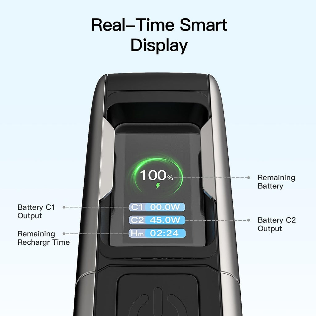 10000mAh Portable Charger, 45W PD Fast Charging Power Bank with Retractable B...