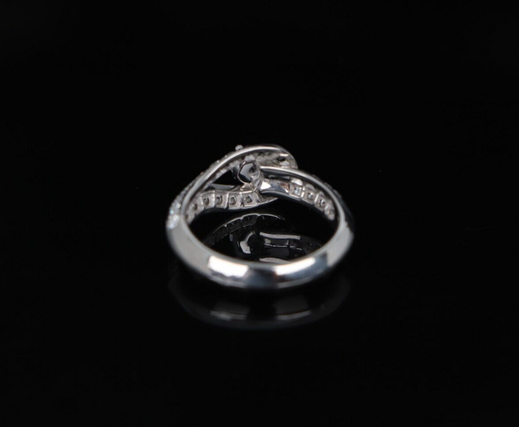 $6,950 Van Cleef Arpels 0.33ct D VVS2 Diamond Couture Platinum Engagement Ring