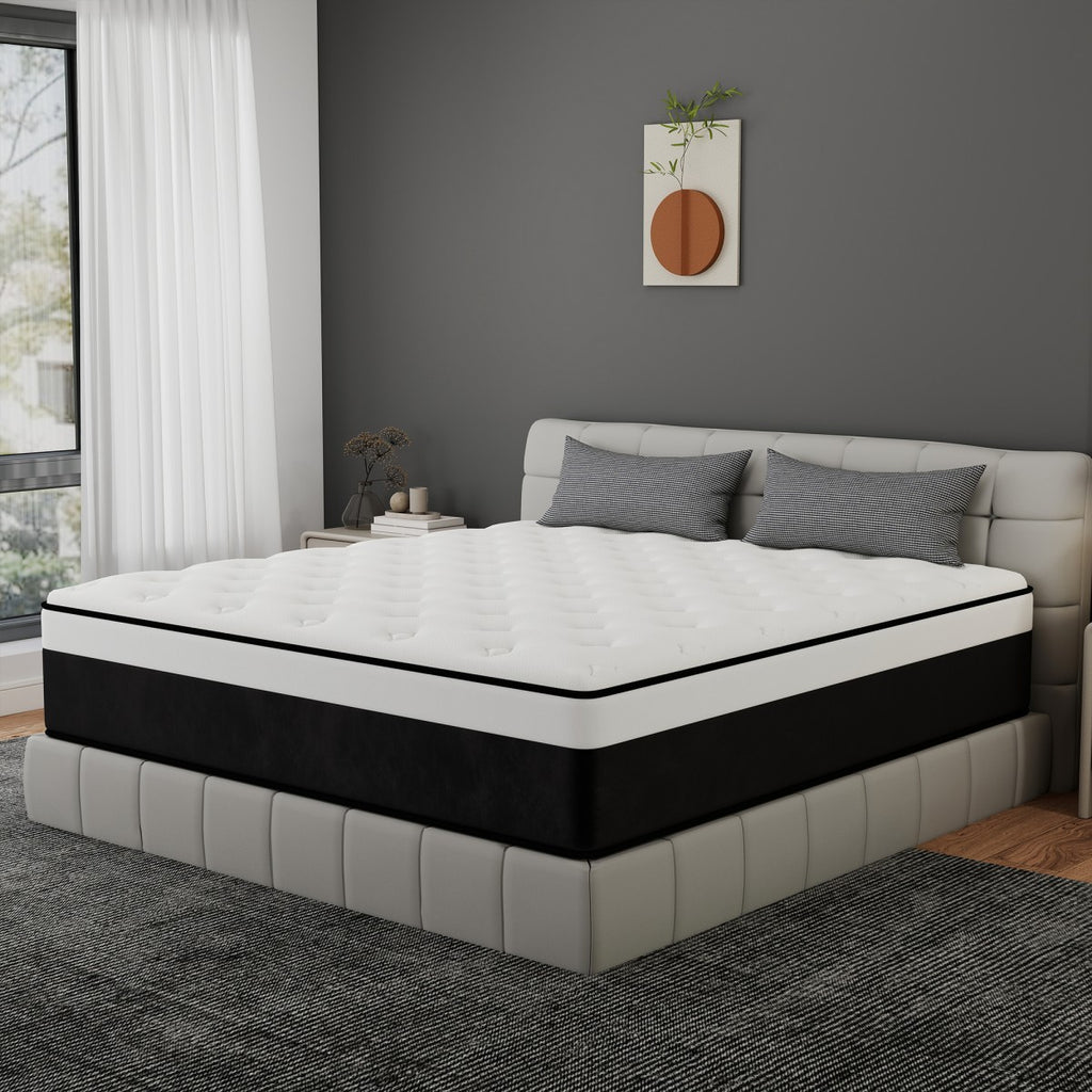 10"/12"/14" Twin Full Queen King Mattress In a Box Gel Memory Foam Hybrid Spring