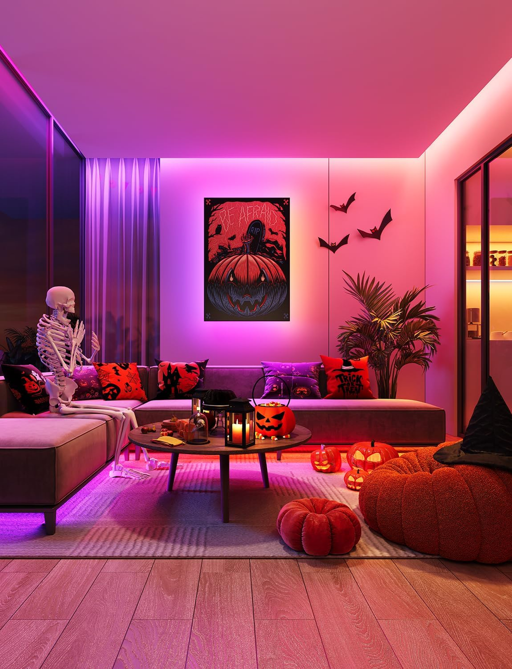 100Ft RGBIC LED Strip Lights, Smart LED Lights Work with Alexa and Google Assist