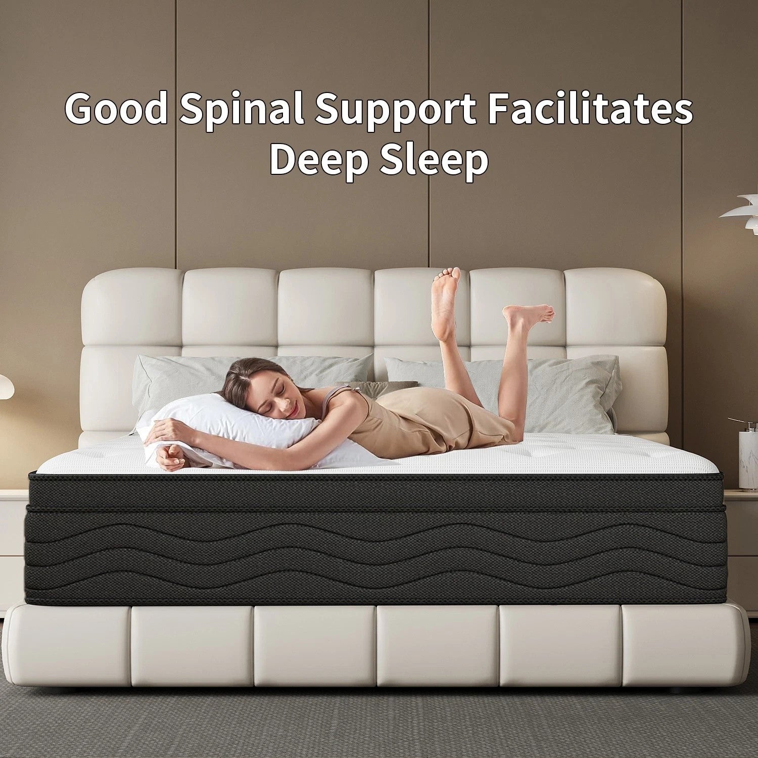 12 Twin Full Queen King Size Gel Memory Foam Hybrid Mattress, Mattress In A Box