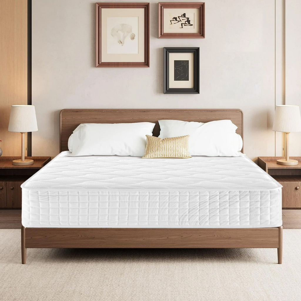 10"12" Twin Full Queen King Size Mattress in a Box Hybrid Spring Gel Memory Foam