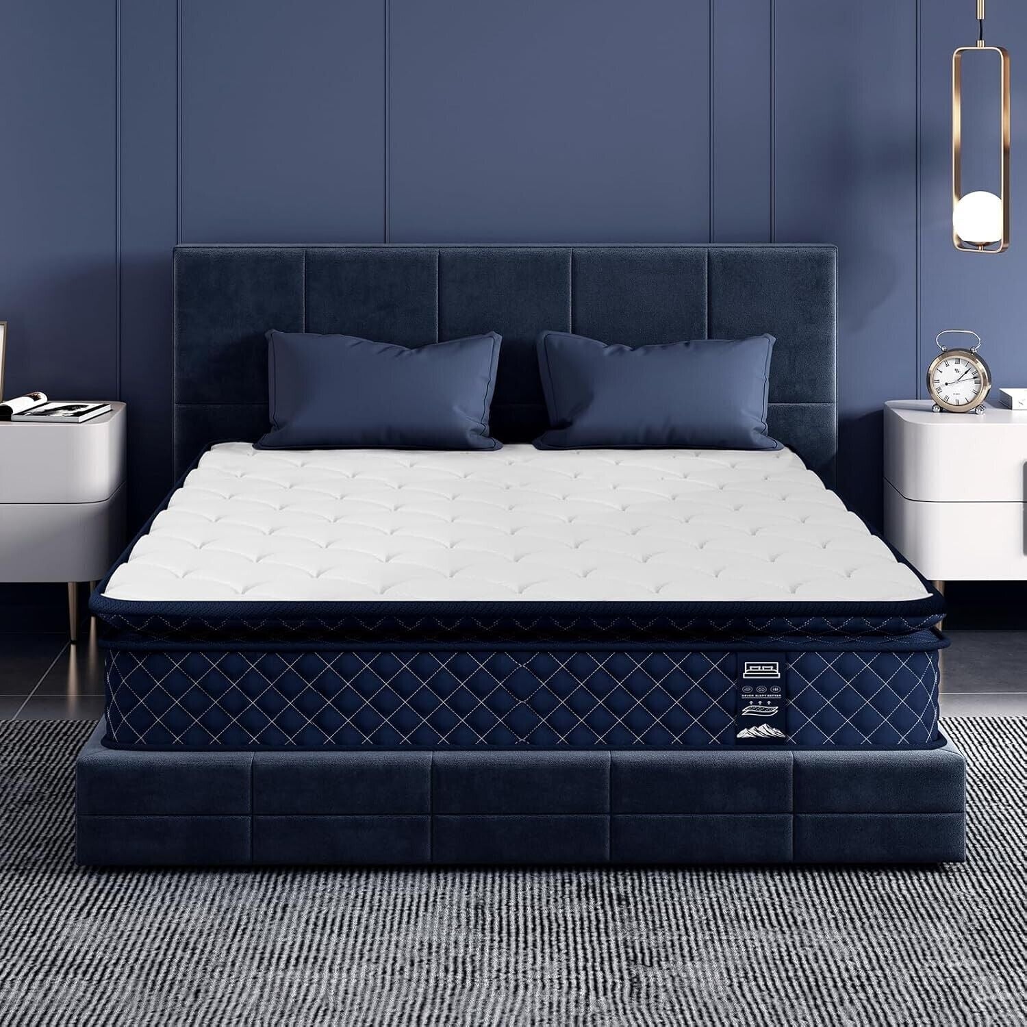 10" 14" Memory Foam Twin Full Queen King Size Spring Hybrid Mattress in a Box